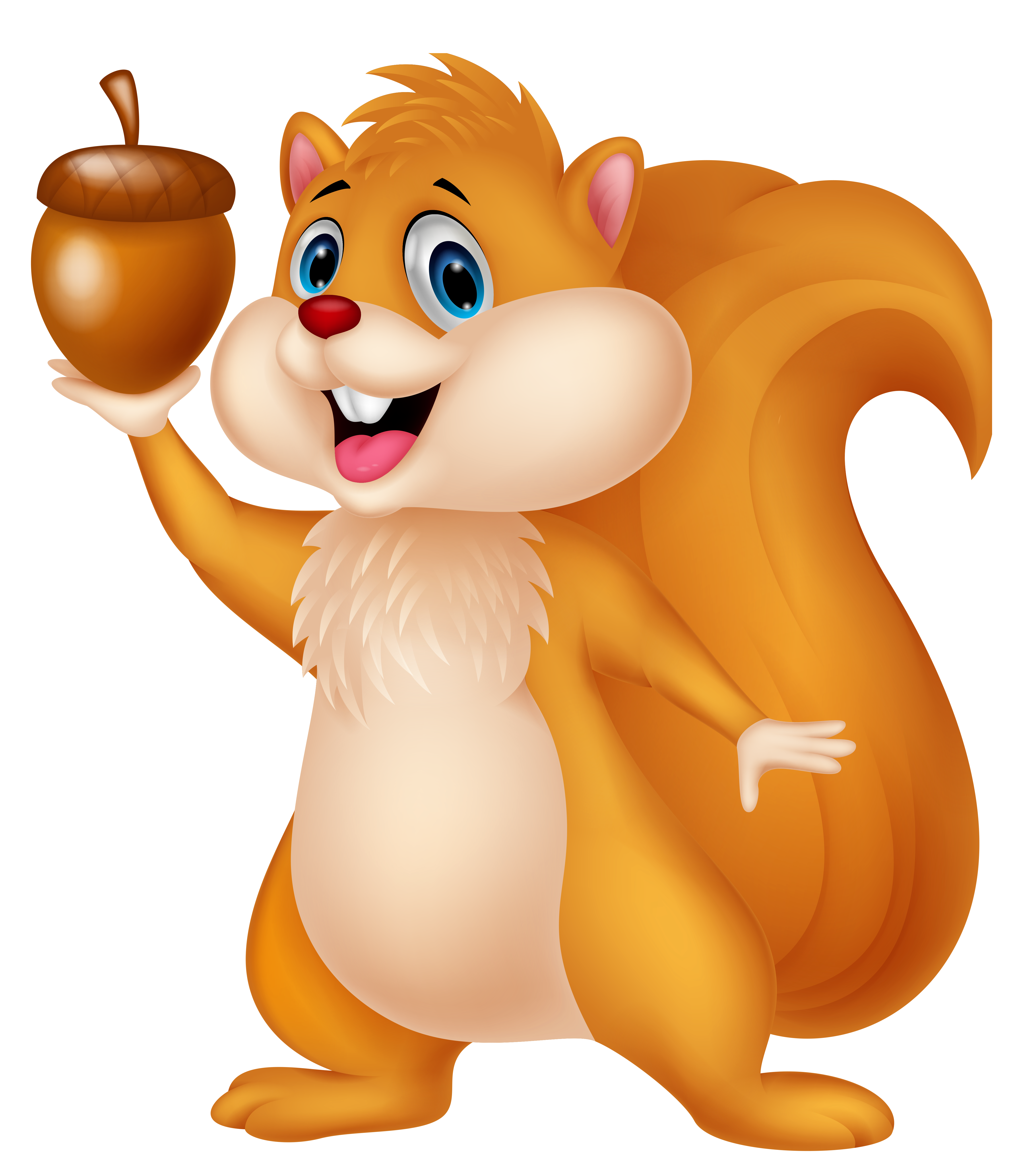 Pin Nut Clipart Animated #1 - Squirrel With Nut, Transparent background PNG HD thumbnail