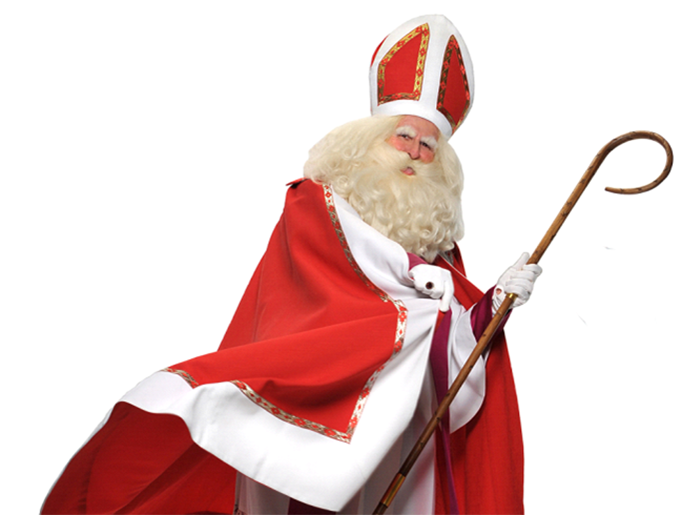 Father Joseph Marquis in one of his portrayals of St. Nicholas and Santa, St Nicolas HD PNG - Free PNG