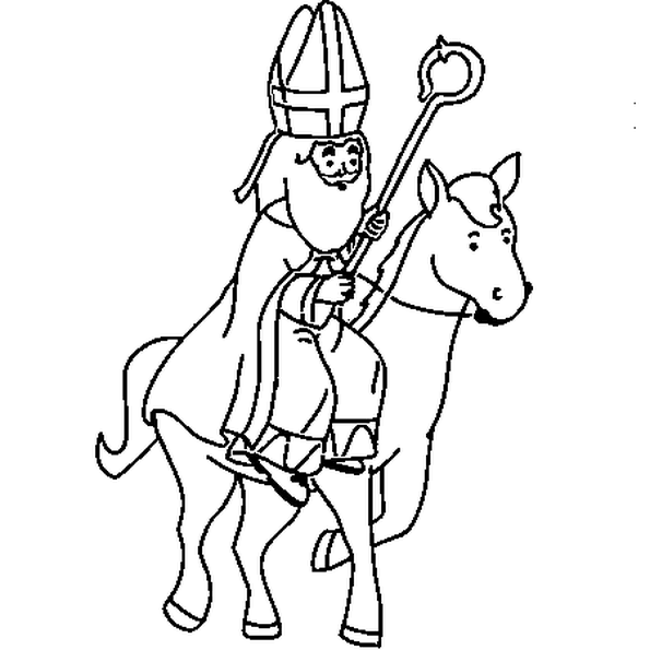 Cartoon drawing of Santa Clau