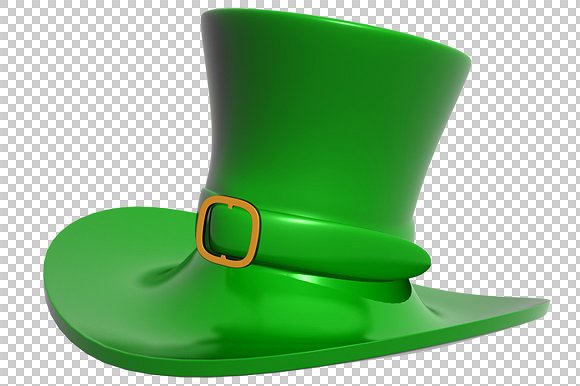 St. Patricku0027S Day Hat   3D  Png   Graphics - St Patricks Day, Transparent background PNG HD thumbnail