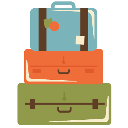 Stacked Suitcases Svg Cut Files Suitcase Svg Files For Scrapbooking Vacation Svg Files Free Svgs - Stacked Luggage, Transparent background PNG HD thumbnail