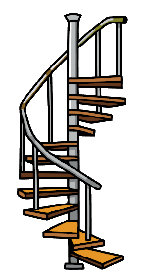 Image   Spiral Stairs.png | Scribblenauts Wiki | Fandom Powered By Wikia - Stairs, Transparent background PNG HD thumbnail