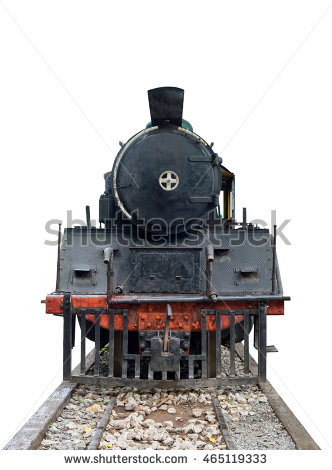 Front Train Locomotive Steam Vintage On Railway - Steam Train, Transparent background PNG HD thumbnail