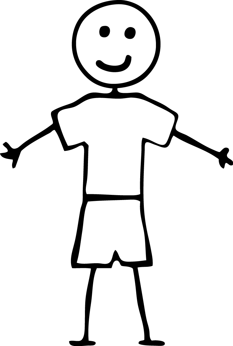Boy Stick People Clip Art - Stick Figure, Transparent background PNG HD thumbnail
