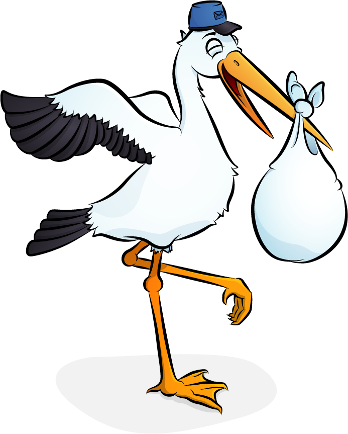 Flying storks Free PNG