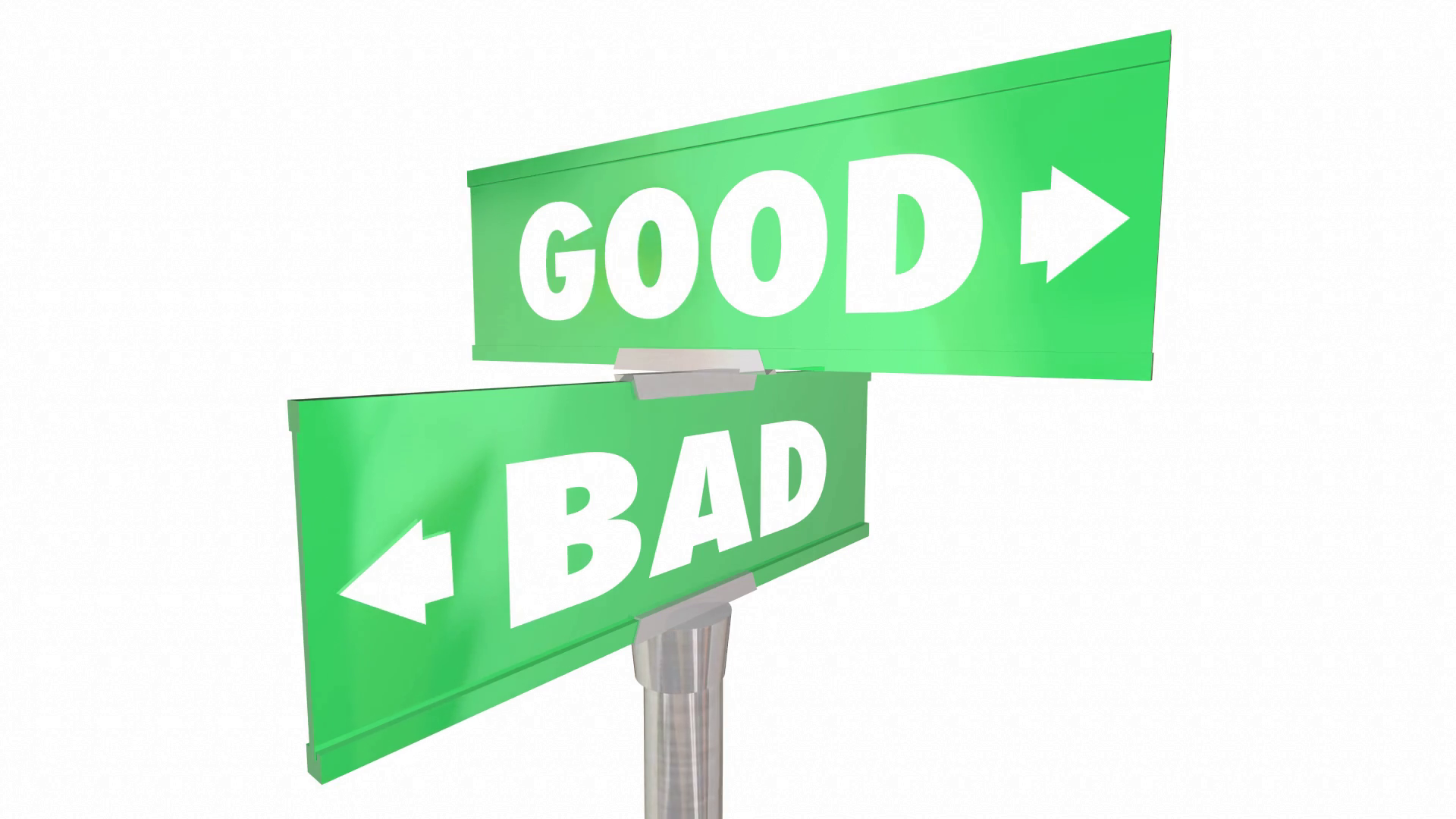 Good Vs Bad Choices Ideas Road Street Signs 3D Animation Motion Background   Videoblocks - Street Signs, Transparent background PNG HD thumbnail