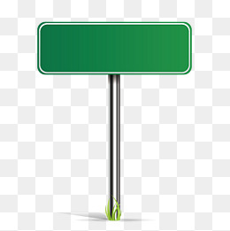 Vector Green Road Sign, Road Sign, Prompt, 3D Png And Vector - Street Signs, Transparent background PNG HD thumbnail