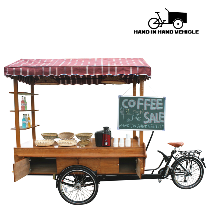 Street Vending Carts Electric Food Cart Coffee Bike For Sale - Street Vendor, Transparent background PNG HD thumbnail