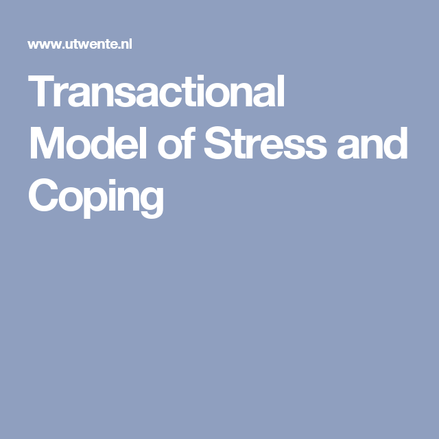 Transactional Model Of Stress And Coping - Stress Pflege, Transparent background PNG HD thumbnail