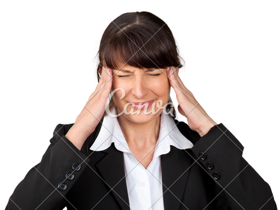 Mature Woman Stressed Out