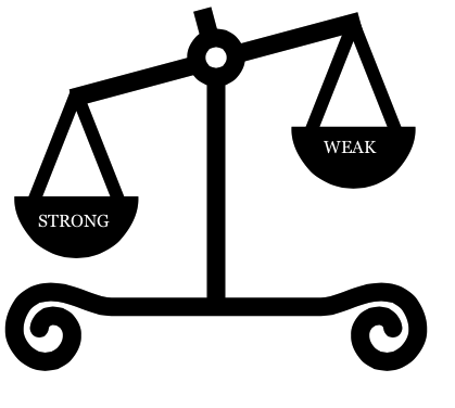 Strength And Weakness Clipart (12 ) - Strong And Weak, Transparent background PNG HD thumbnail