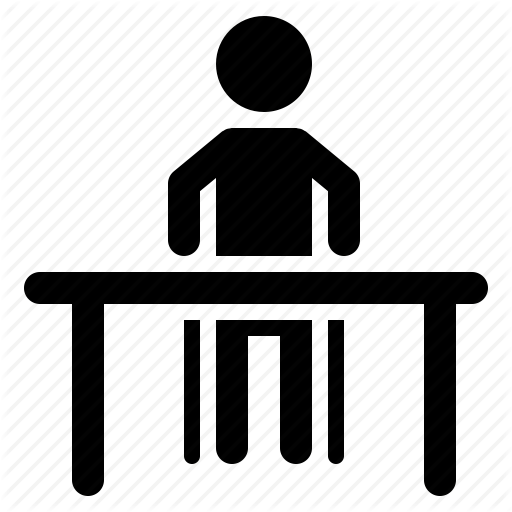 Bench, Desk, Education, Focused, Learning, Sitting, Student Icon - Student Sitting At Desk, Transparent background PNG HD thumbnail
