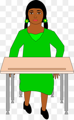 Desk Sitting Student Clip Art   Sitting - Student Sitting At Desk, Transparent background PNG HD thumbnail