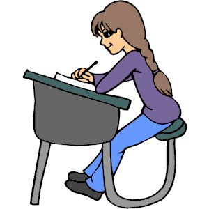 Desk Sitting Student Clip art