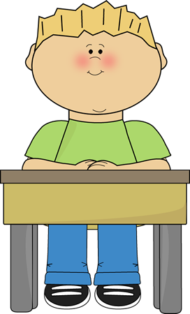 Student Sitting at School Desk, Student Sitting At Desk PNG - Free PNG