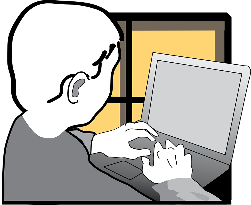 Student, Laptop, Typing, Keyboarding, Online, Computer - Student Typing, Transparent background PNG HD thumbnail