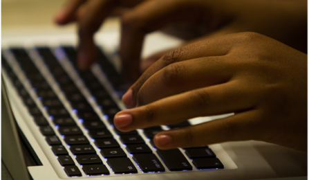 Student Typing On A Keyboard - Student Typing, Transparent background PNG HD thumbnail