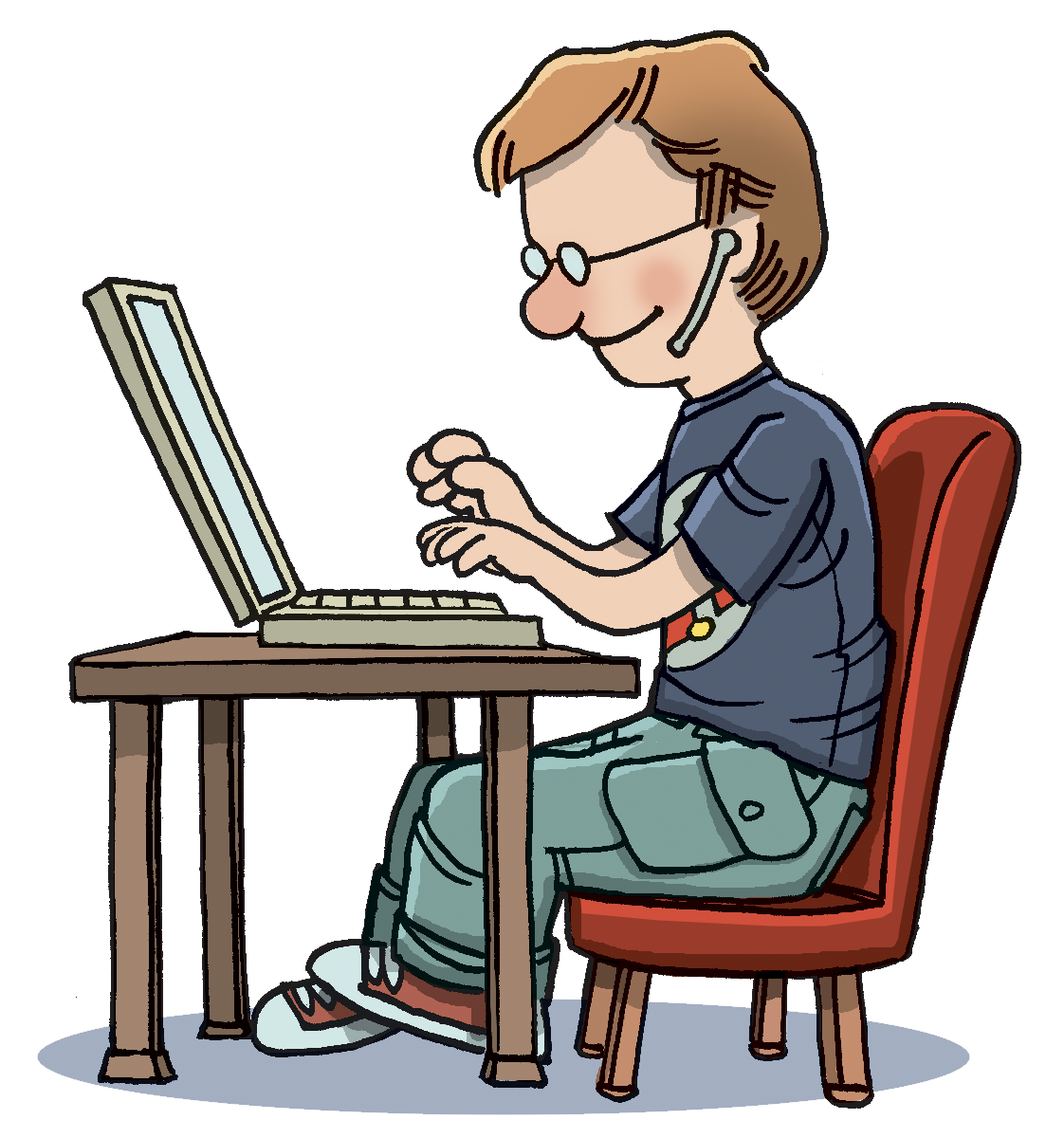 Typing 20Clipart | Clipart Library   Free Clipart Images - Student Typing, Transparent background PNG HD thumbnail