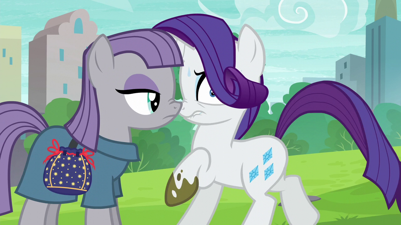 Maud Suddenly Appears In Front Of Rarity S6E3.png - Suddenly, Transparent background PNG HD thumbnail