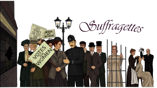Knockdownginger 5 8 Suffragettes By Gabriella92 - Suffragettes, Transparent background PNG HD thumbnail
