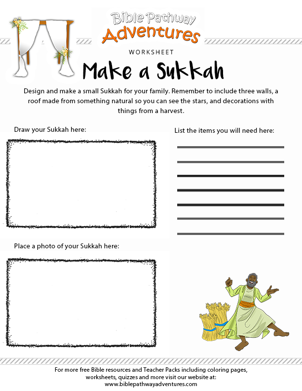 Bible Worksheet: Make A Sukkah For Tabernacles - Sukkah, Transparent background PNG HD thumbnail