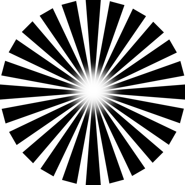 Sun Ray PNG Black And White - Download This Image As