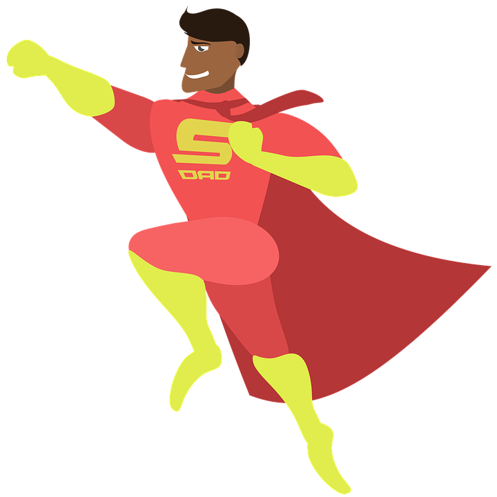Fathers Day Super Dad Daddy Father Fatherhood Hero - Super Dad, Transparent background PNG HD thumbnail