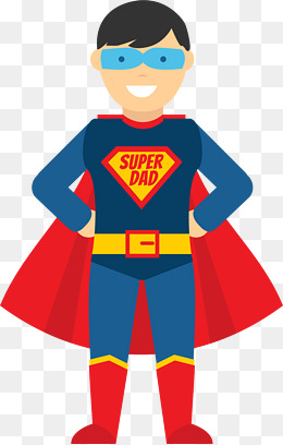 Superhero Dad Vector Illustration, Vector Graphics, Vector, Vector Illustration Png And Vector - Super Dad, Transparent background PNG HD thumbnail