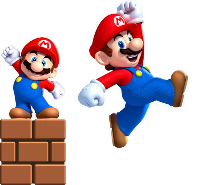 Small Mario And Super Mario.png - Super Mario, Transparent background PNG HD thumbnail