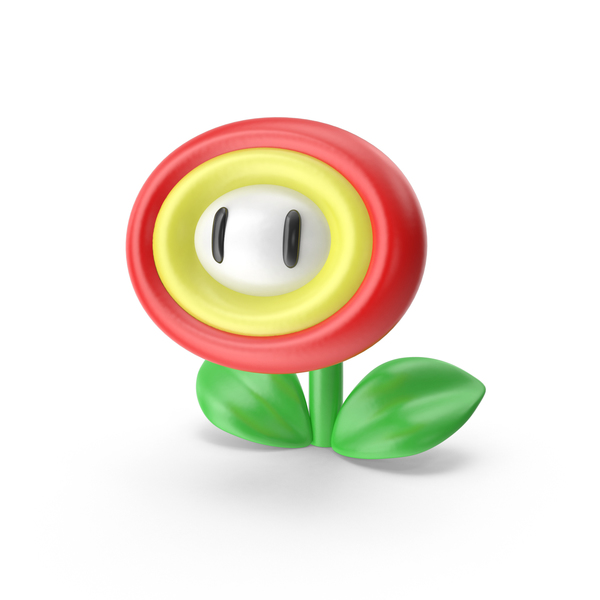 Super Mario Fire Flower - Super Mario, Transparent background PNG HD thumbnail