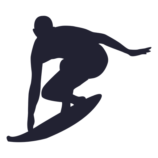 Surfing Sport Silhouette 2 - Surfing, Transparent background PNG HD thumbnail