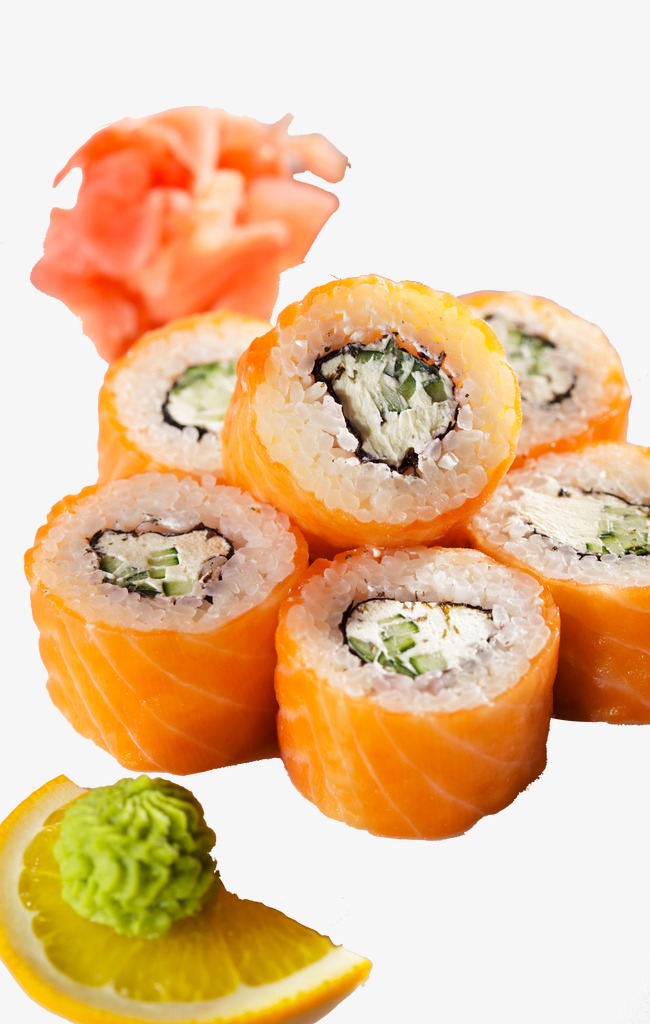 Hd Picture Sushi, Sushi, Salmon, Orange Png Image And Clipart - Sushi, Transparent background PNG HD thumbnail