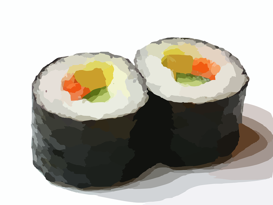 Sushi Roll, Sushi, Food, Chinese, Fish, Roll, Japanese - Sushi Roll, Transparent background PNG HD thumbnail