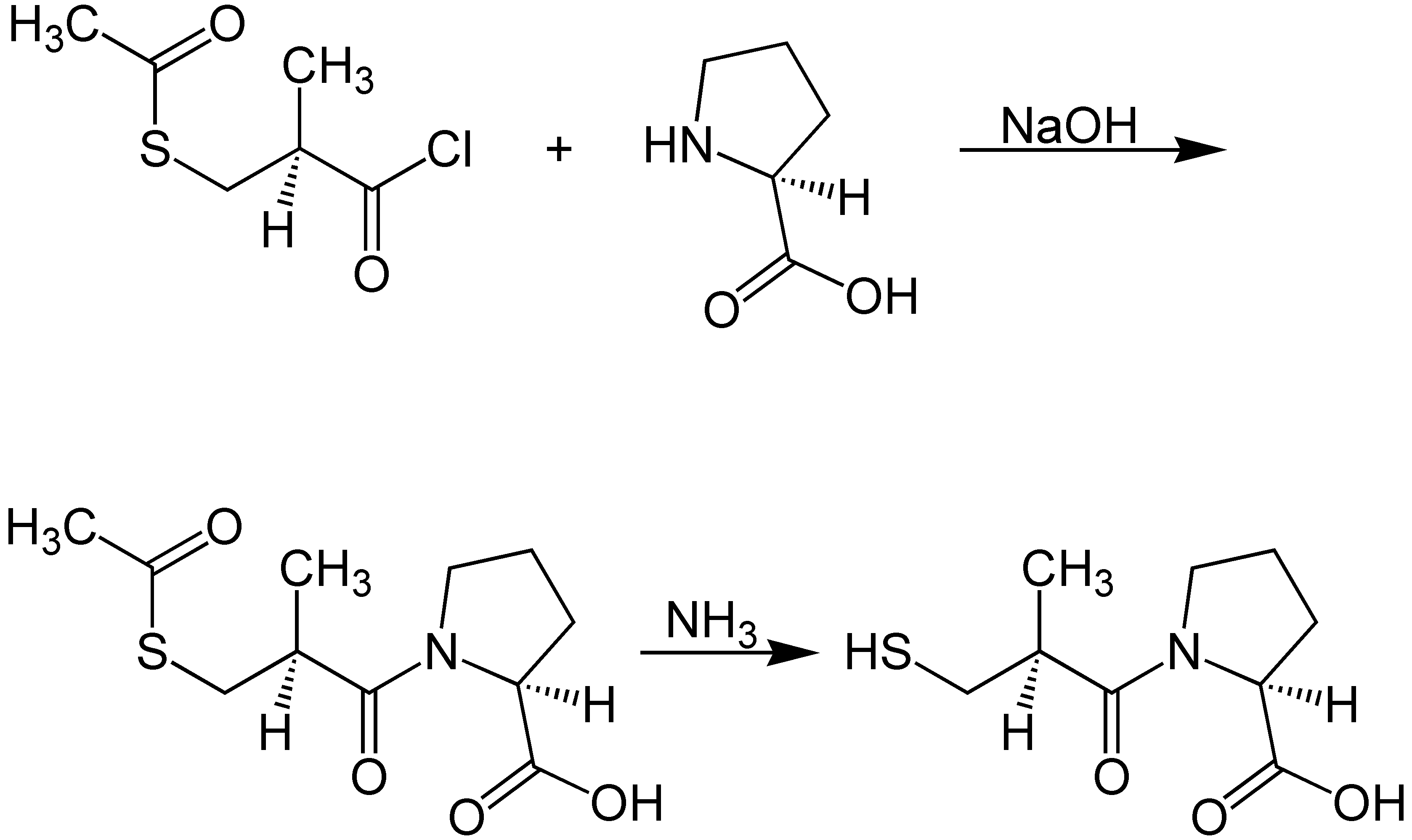 File:captopril Synthesis.png - Synthesis, Transparent background PNG HD thumbnail