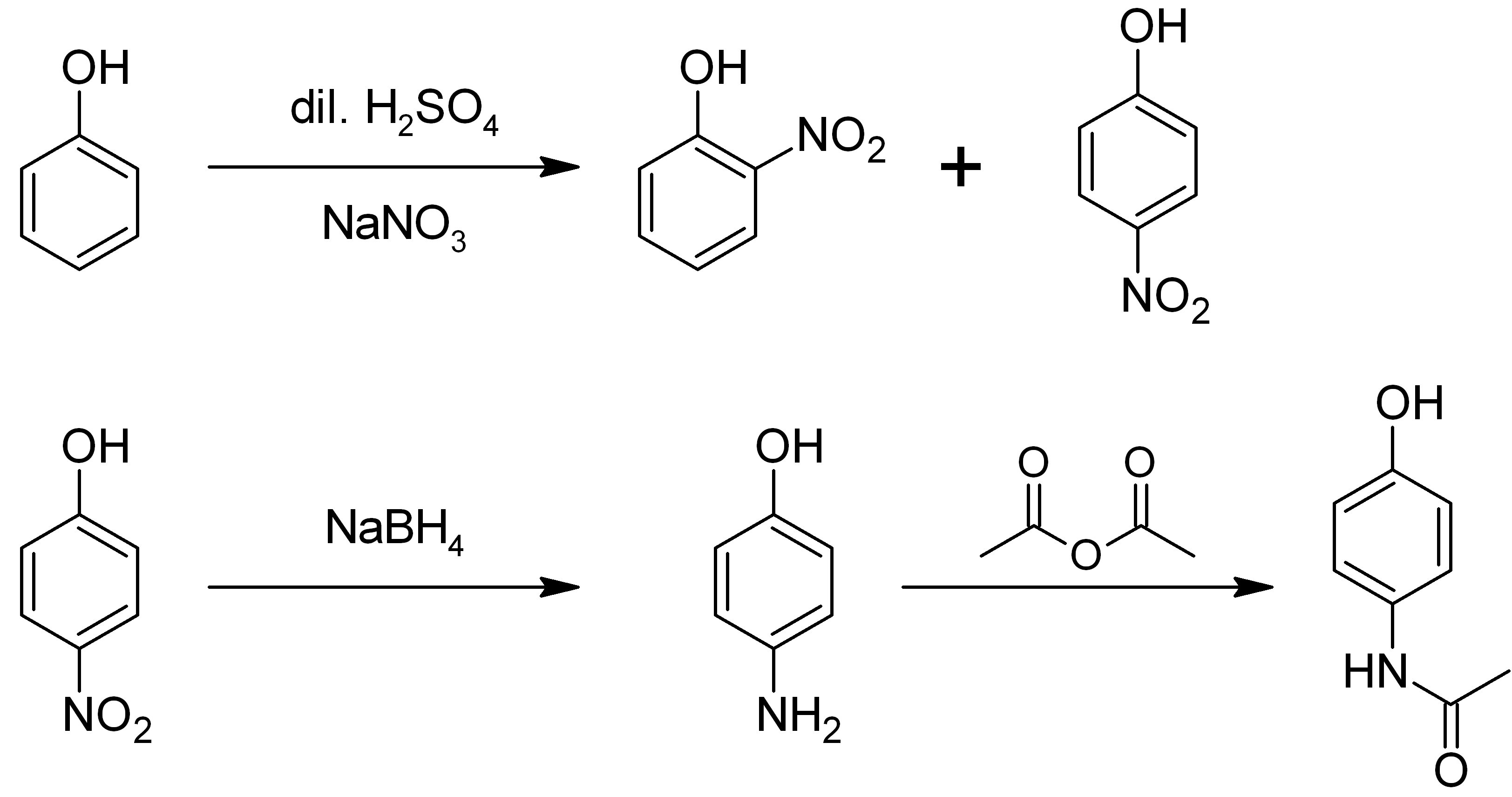 File:synthesis Of Paracetamol From Phenol.png - Synthesize, Transparent background PNG HD thumbnail