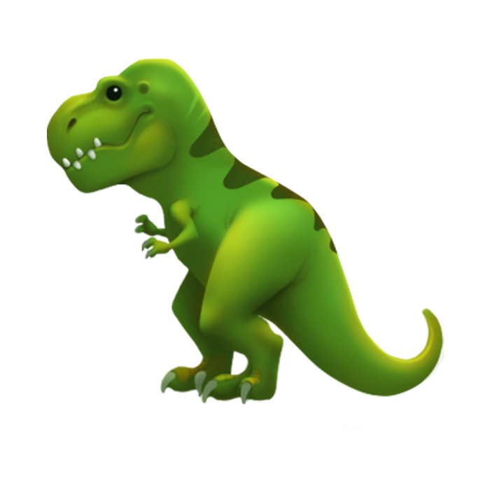 This Is Appleu0027S New Dinosaur Emoji - T Rex Dinosaurs, Transparent background PNG HD thumbnail