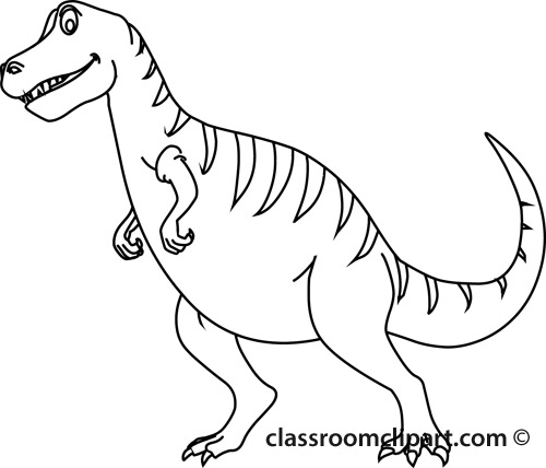 Pin Tyrannosaurus Rex Clipart Dinosaur Outline #4 - T Rex Black And White, Transparent background PNG HD thumbnail