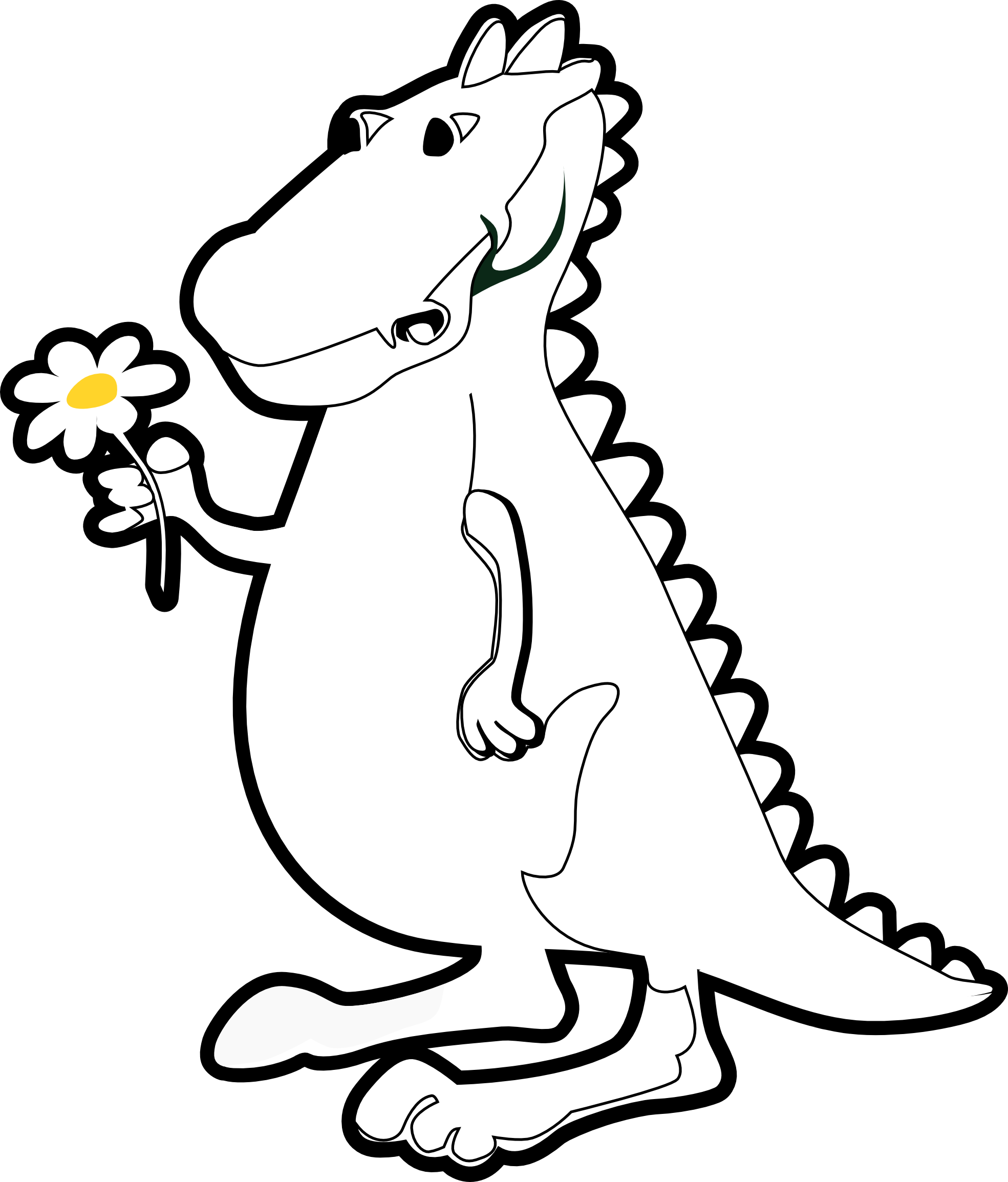 Trex Clipart Black And White - T Rex Black And White, Transparent background PNG HD thumbnail