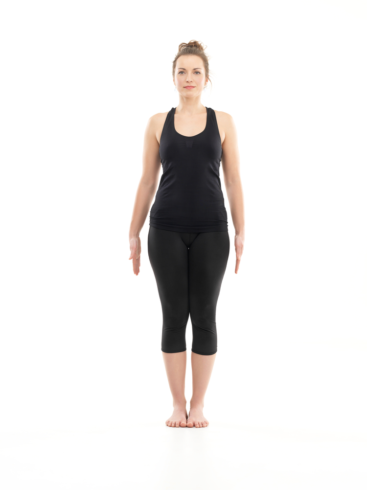Prenatal Yoga Poses | Tadasana | Standing Pose - Tadasana Yoga Pose, Transparent background PNG HD thumbnail
