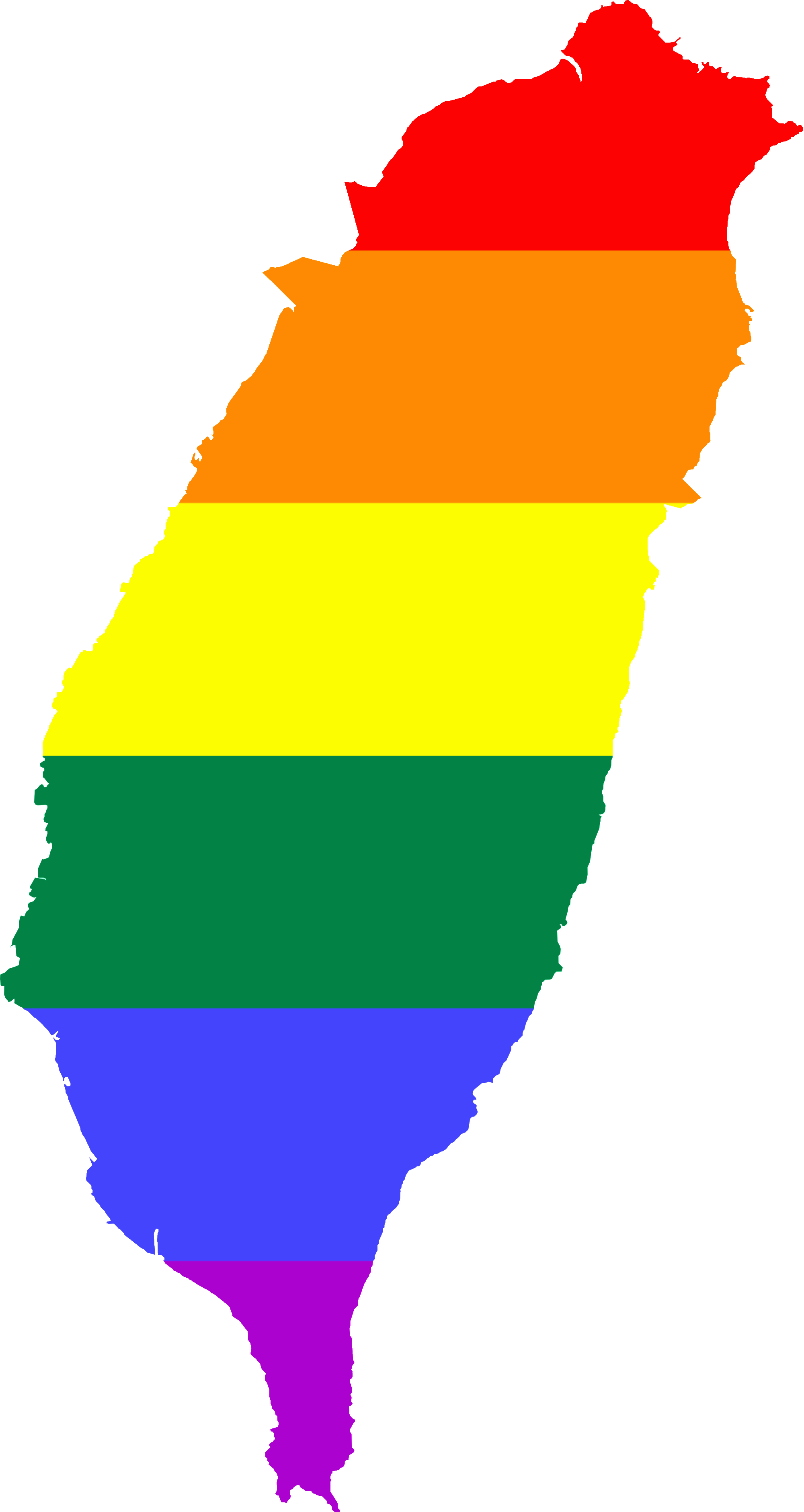File:lgbt Flag Map Of Taiwan (Roc).png - Taiwan, Transparent background PNG HD thumbnail