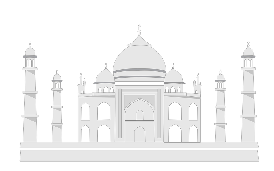 Tajmahal, Taj, India, Tajmahal Sketch - Taj Mahal, Transparent background PNG HD thumbnail