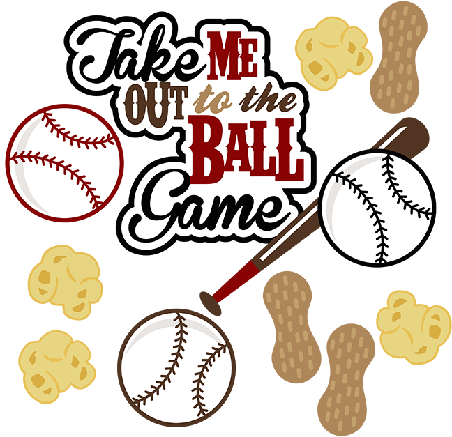 Take Me Out To The Ball Game Svg Baseball Svg File Sports Svg File Baseball Scrapbooking Svg File - Take Me Out To The Ballgame, Transparent background PNG HD thumbnail