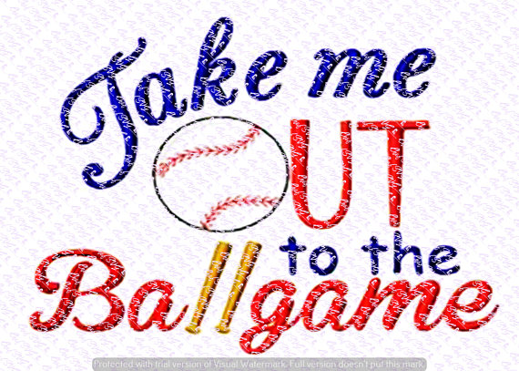 Take Me Out To The Ballgame Svg Quote, Quote Overlay, Svg, Vinyl, Cutting File, Png, Cricut, Cut Files, Clip Art, Dxf, Vector File From Chefsvg On Etsy Hdpng.com  - Take Me Out To The Ballgame, Transparent background PNG HD thumbnail
