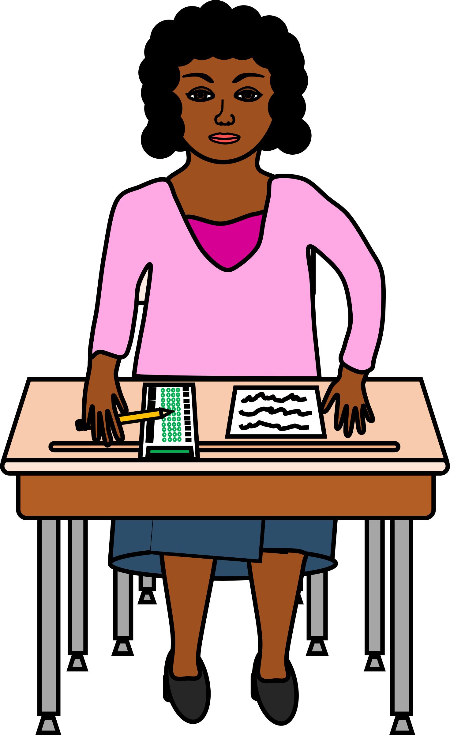 Taking A Standardized Test In Purple - Taking A Test, Transparent background PNG HD thumbnail