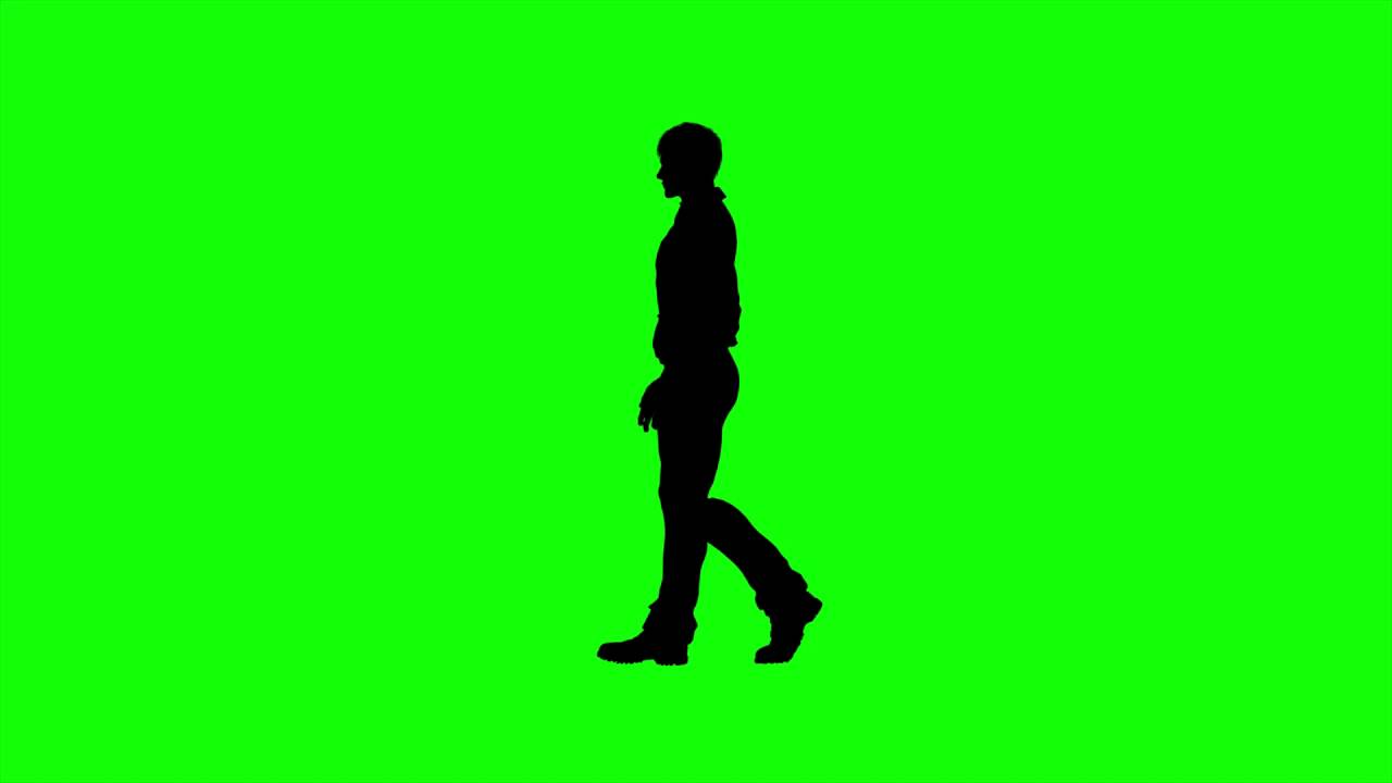 Free Hd Video Backgrounds U2013Man Silhouette Walking On Green Screen U2013 Seamless Loop   Youtube - Tall Man, Transparent background PNG HD thumbnail