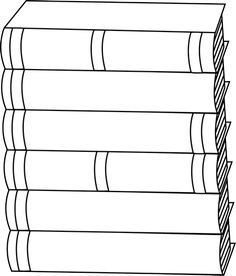 Black And White Stack Of Books - Tall Stack Of Books Black And White, Transparent background PNG HD thumbnail