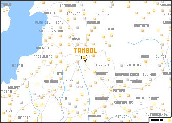 Map Of Tambol - Tambol, Transparent background PNG HD thumbnail