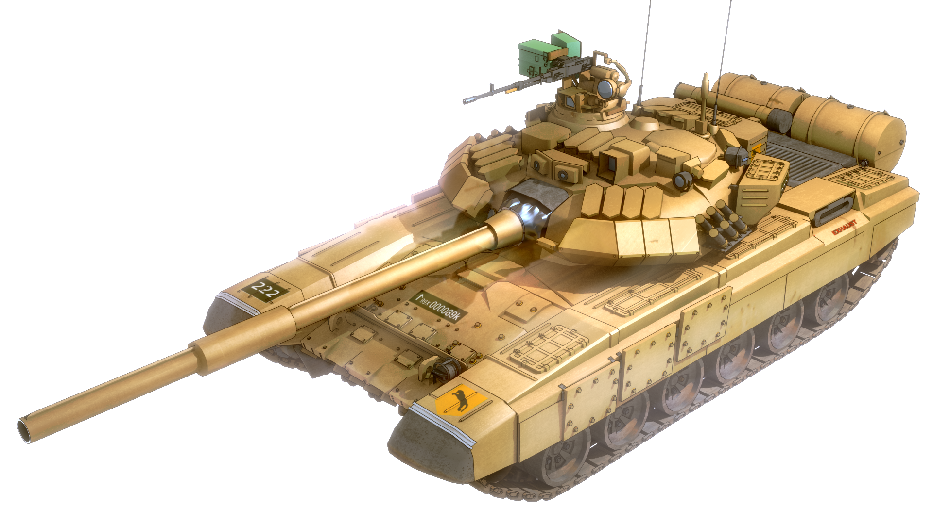 Abrams tank PNG image, armore