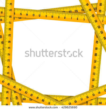 Tape measure border frame - l