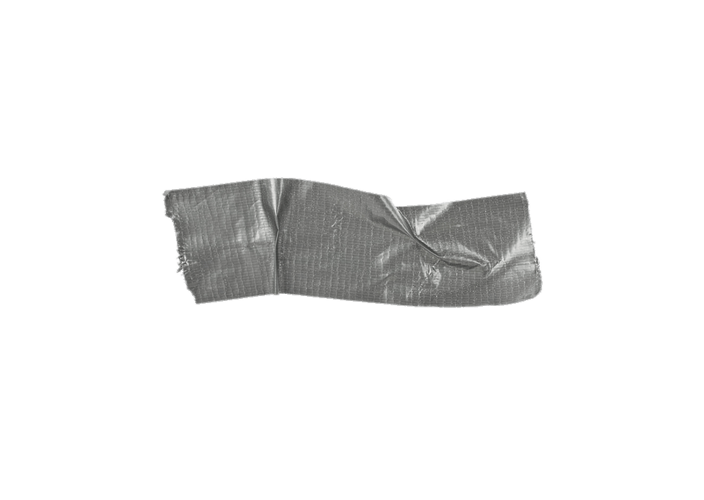 Piece Of Duct Tape - Tape Black And White, Transparent background PNG HD thumbnail
